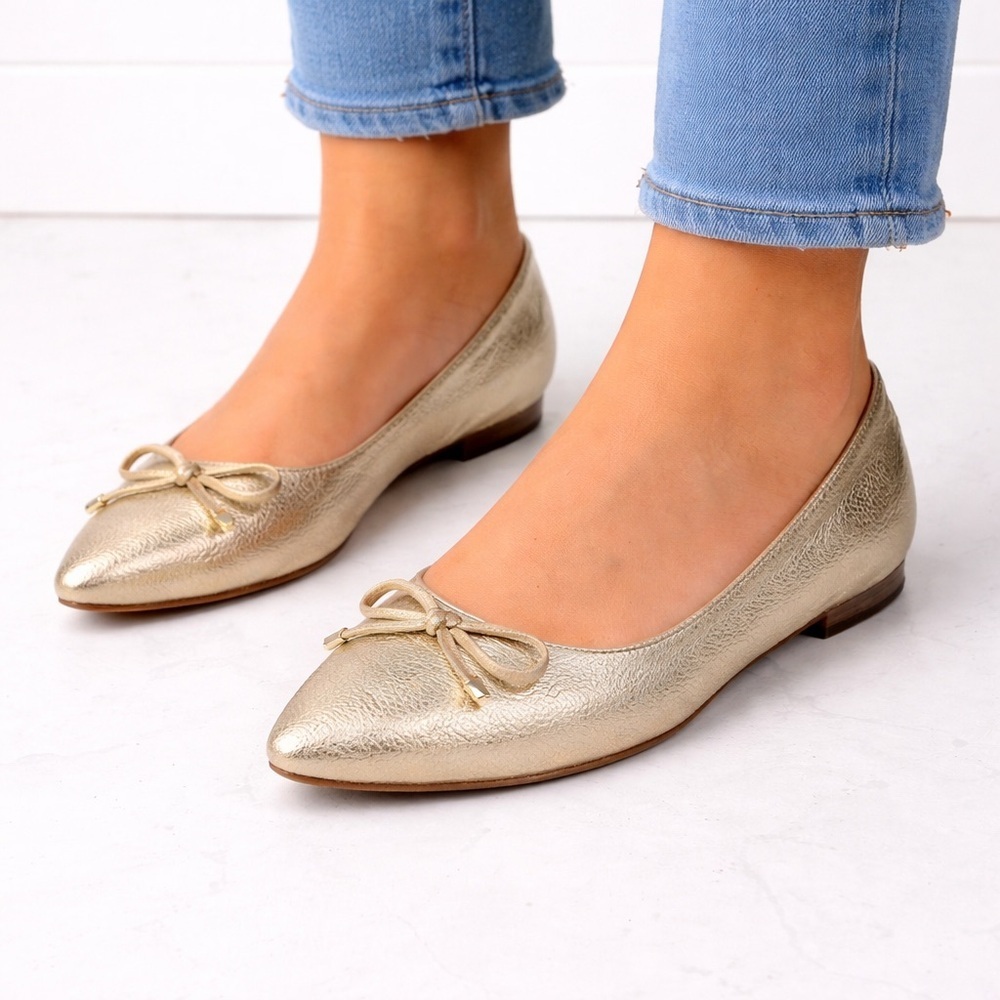 [Franco Sarto] Metallic Gold Flats
